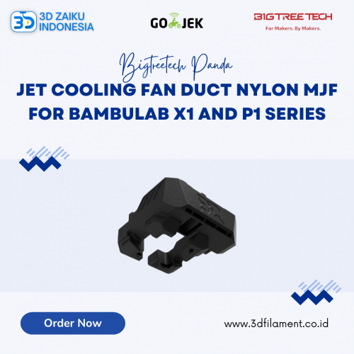 Bigtreetech Panda Jet Cooling Fan Duct Nylon MJF for Bambulab X1 and P1 Series 3D Printer